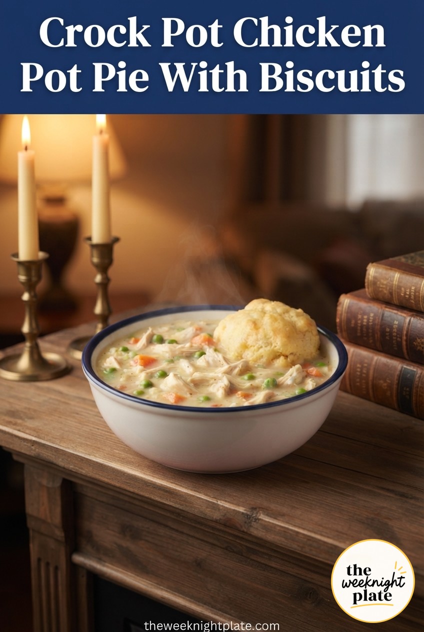 Crock Pot Chicken Pot Pie With Biscuits