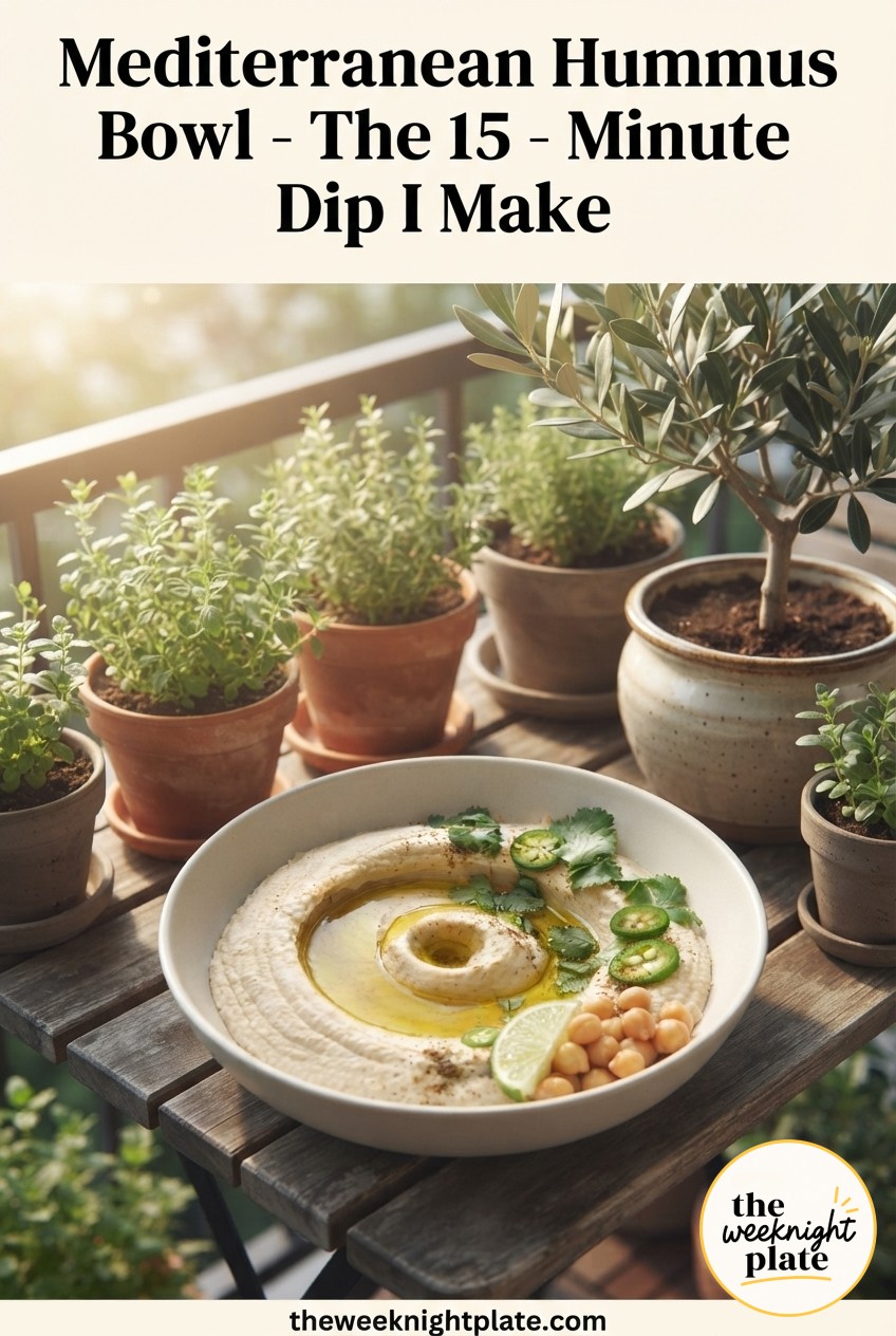 Mediterranean Hummus Bowl - The 15 - Minute Dip I Make