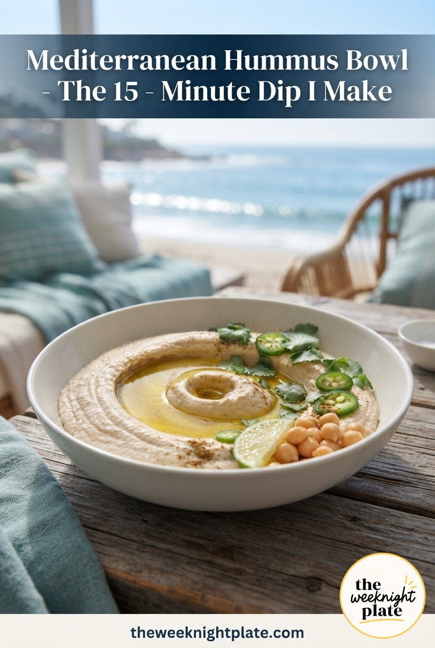 Mediterranean Hummus Bowl - The 15 - Minute Dip I Make